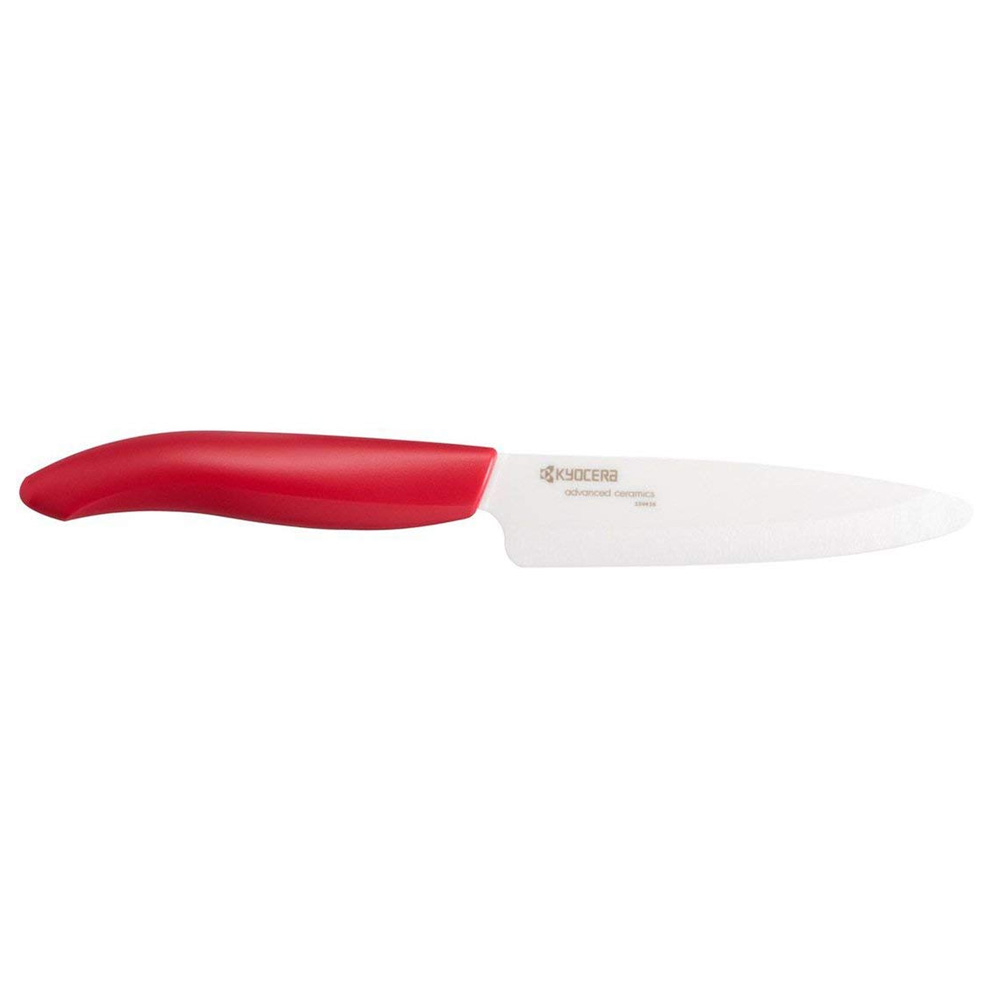 Kyocera Revolution Series Red Ceramic Utility Knife, 4.5" 