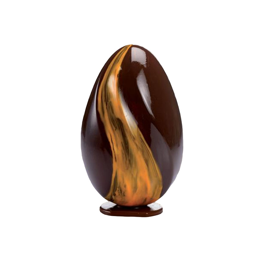 Martellato 20U3D05 Thermoformed Plastic Chocolate Egg Mold, 5 pc