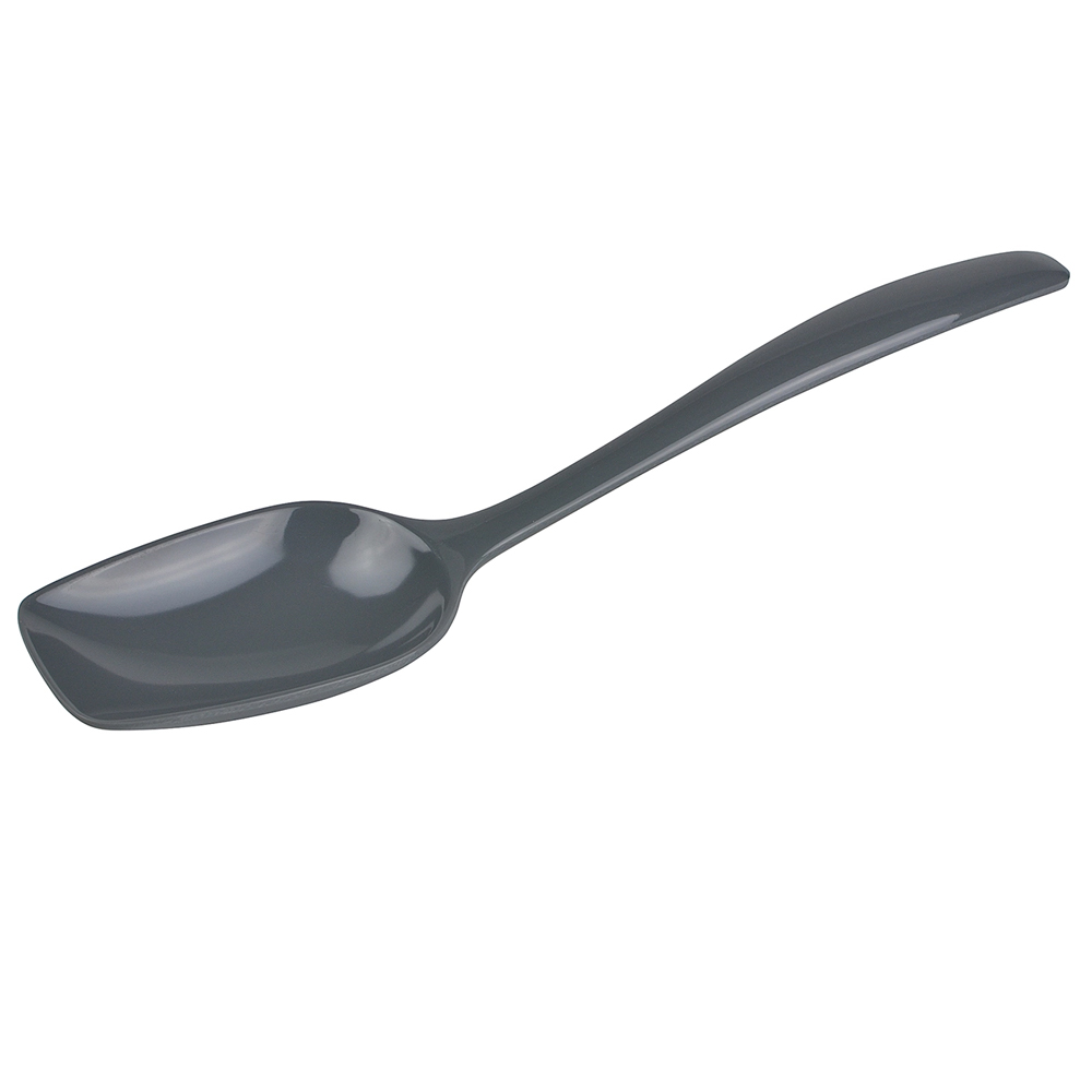 Melamine 10" Food Serving Spoon, Gray