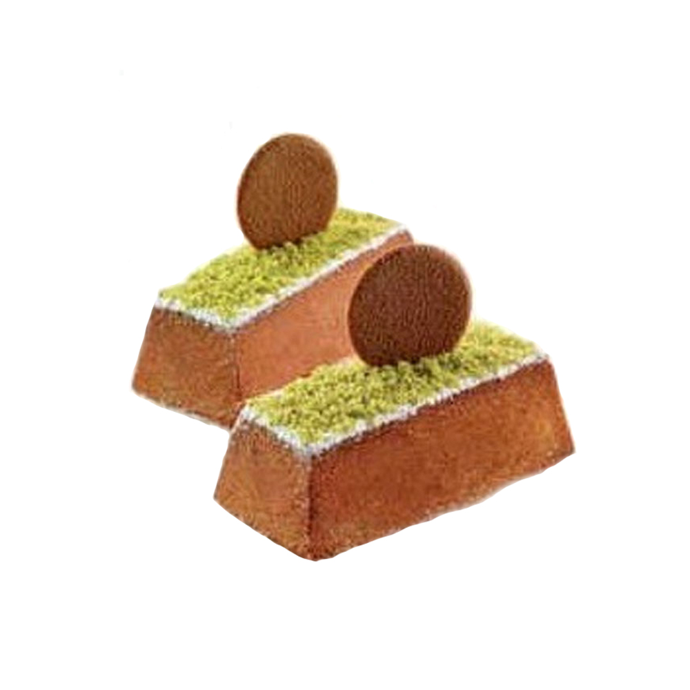 Silikomart Silicone Bakeware: Mini Cake 3.7 Oz, 3.93" x 2.04" x 1.22"H, 30/mold