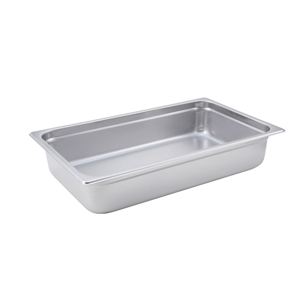 Stainless Steel Steam Table Pan, Full Size, 12-3/4" x 20-3/4" x 4"
