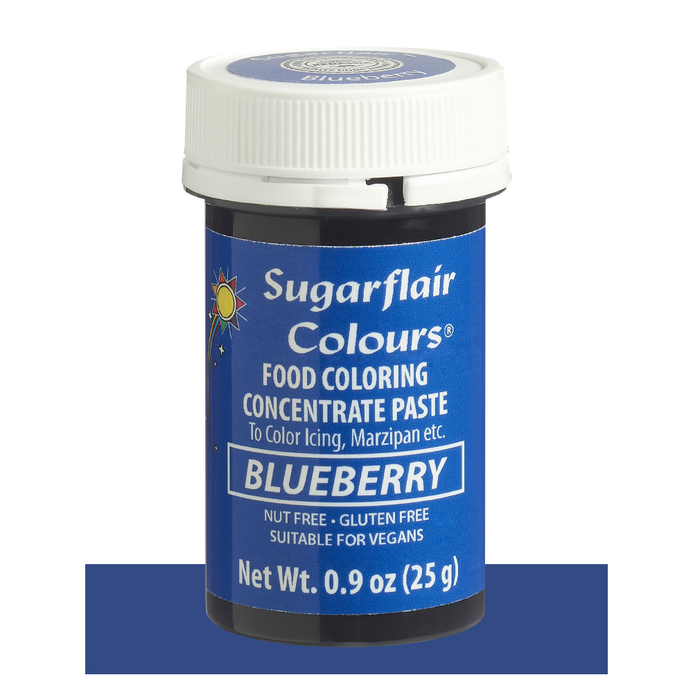 SugarFlair Blueberry Concentrated Gel Paste Color, 25 gr.