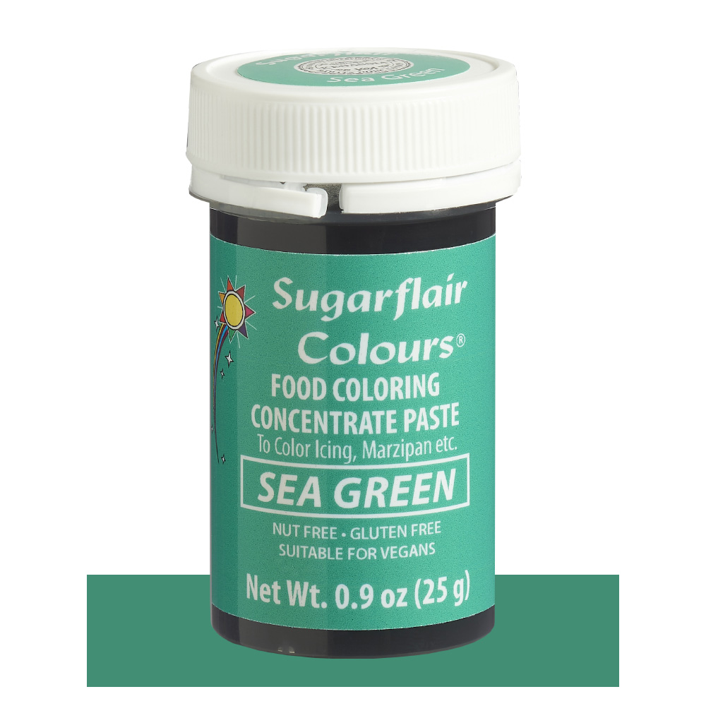 SugarFlair Sea Green Concentrated Gel Paste Color, 25 gr.