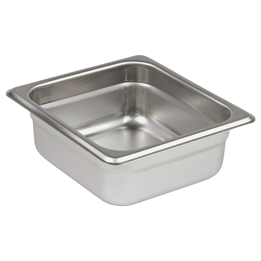 Update International Sixth Size Anti-Jam Steam Table Pan, 2-1/2" Deep 