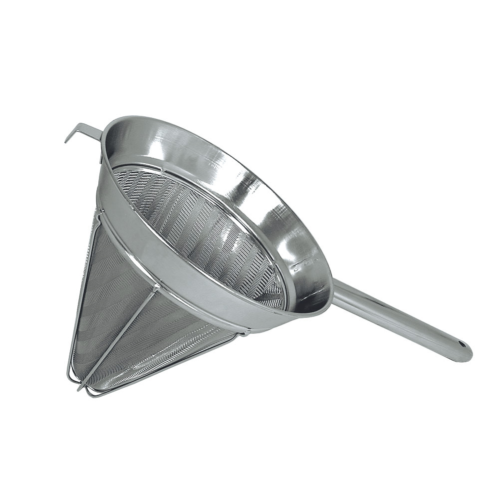 Update International Stainless Steel Bouillon Strainer, 10" Dia.