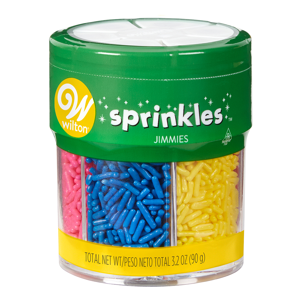 Wilton 6 Cell Jimmies Sprinkles, 3.2 oz.