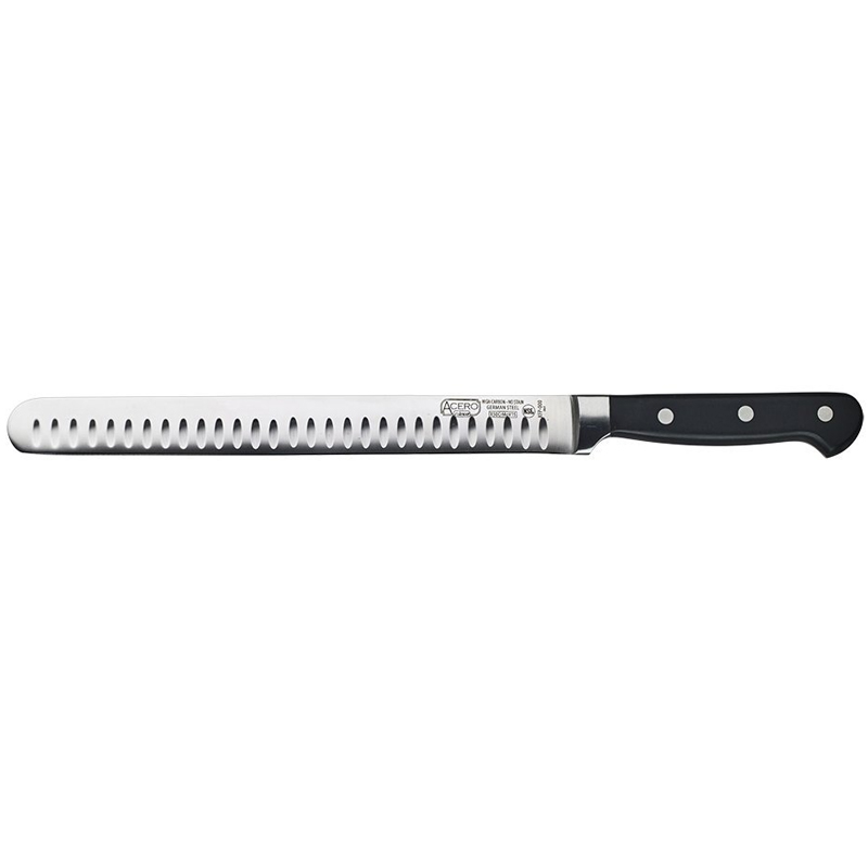 Winco Acero Fish/Roast Slicer with Granton Edge, 10"