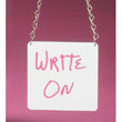 Cal-Mil Write-On Urn-Chain Sign - 176
