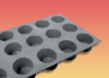 de Buyer Elastomoule Muffin 1-3/4" Dia x 1-1/8" High, 15 Cavities