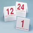 Cal-Mil Number Tent, Red on White, Set of 25 Numbers