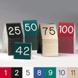 Cal-Mil Number Tent 3" High, Sequence 76 to 100
