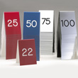 Cal-Mil Number Tents - Engraved Both Sides - 3 1/2'' X 5'' - Any Sequence