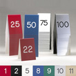 Cal-Mil Number Tent 5" High, Sequence 76 to 100