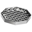 Cal-Mil Chrome Octagon Pitcher Drip Tray, Pack of 12