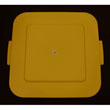 Rubbermaid Yellow Square Lid. Obsolete Item; 2 Pieces Available
