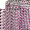2-Tone Pink Diamond Rhinestone Ribbon Wrap 4.5" x 36"