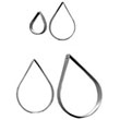 PME Stainless Steel Rose Petal Cutter Set of 4
