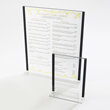 Cal-mil Displayette w / Black Trim, 1 Pack