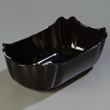 Carlisle Orchid 2 qt Deli Crock 9-15/16" x 5-29/32," Black