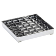 CAL-MIL Standard Pitcher Drip Tray - Square 6'' X 6'' Chrome - pack of 6