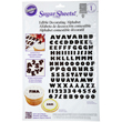 Wilton Black and White Alphabet Sugar Sheet - 710-2944