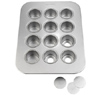 Chicago Metallic Cheesecake Pan, 12 Cups with Removable Bottoms