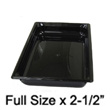 Vollrath Super Pan 3 Plastic Pan, High Temperature, Full Size x 2-1/2," Black. 17 Pieces Available at This Price