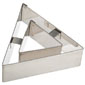 Ateco Triangle Vol Au Vent Cutter 3.25," Stainless Steel