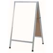 Aarco A-Frame White Sidewalk Marker Board w/Aluminum Frame, 24"W x 42"H - AA-5