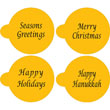 Designer Decorating Stencil Winter Holidays Candy/Cookie Tops