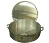 Cooking-Aid Aluminum Brazier & Lid, 35 Quart, Somewhat Corroded—8 Pieces in Stock