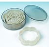 Heat-Resistant Cutters, Fluted Flower, 9-Piece Set
