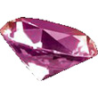 Sugar Crystal Diamonds, Pink. Each Stone 1cm / 10 Carats. Pack of 224 Diamonds