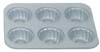 Fluted Pan, 6 Cavities per pan. Overall pan size: 13.75 x 10.5"
