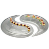 Gourmet Display Epic Edge Yin Yang Glacier Trays 24" Across