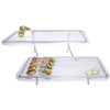 Gourmet Display Rectangle 2 Level Tier w/Acrylic Trays