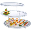 Oval 3 Level Tier w/Acrylic Platters