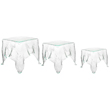Gourmet Display Textured Acrylic Glacier Cubes, Set of 3