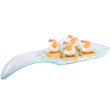 Gourmet Display Textured Acrylic Wave Tray w/Raised Edges, Small