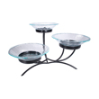 Gourmet Display Tanya Metal Stand w/12" Acrylic Bowls
