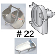 #22 Housing, Door & Pusher Only (VS-22H, VS-99D & VS-99P)