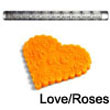Fat Daddio's Impression Rolling Pin: Love and Roses - IRP-003