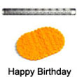 Fat Daddio's Impression Rolling Pin: Happy Birthday - IRP-029