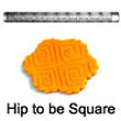 Fat Daddio's Impression Rolling Pin: Hip to be Square - IRP-034