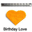 Fat Daddio's Impression Rolling Pin: Birthday Love - IRP-053