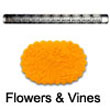 Fat Daddio's Impression Rolling Pin: Flowers and Vines - IRP-276