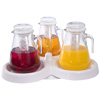 Gourmet Display 3-Glass-Pitcher Rotating Server