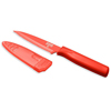 Kuhn Rikon Nonstick Serrated Paring Knife, Red