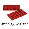 Flexible Silicone Bakeware: Ingot 1.8" x 1.1" x 0.75" High, 20 Cavities