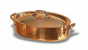 Copper Oval Stew Pan